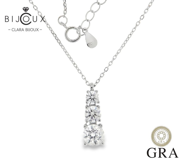 Луксозно колие Clara Bijoux 925 с родиево покритие