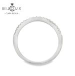 елегантна сребърна халка с мойсанити 0.22ct