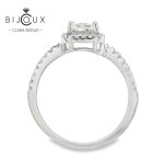 елегантен пръстен с radiant мойсанит 1 карат