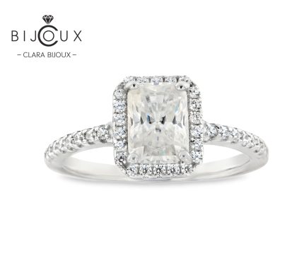 сребърен пръстен clara bijoux изглед отпред