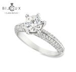 пръстен от сребро 925 с мойсанит премиум качество