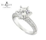 Елегантен сребърен пръстен с мойсанит премиум качество