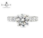 бутиков пръстен със сияещ мойсанит 3 карата