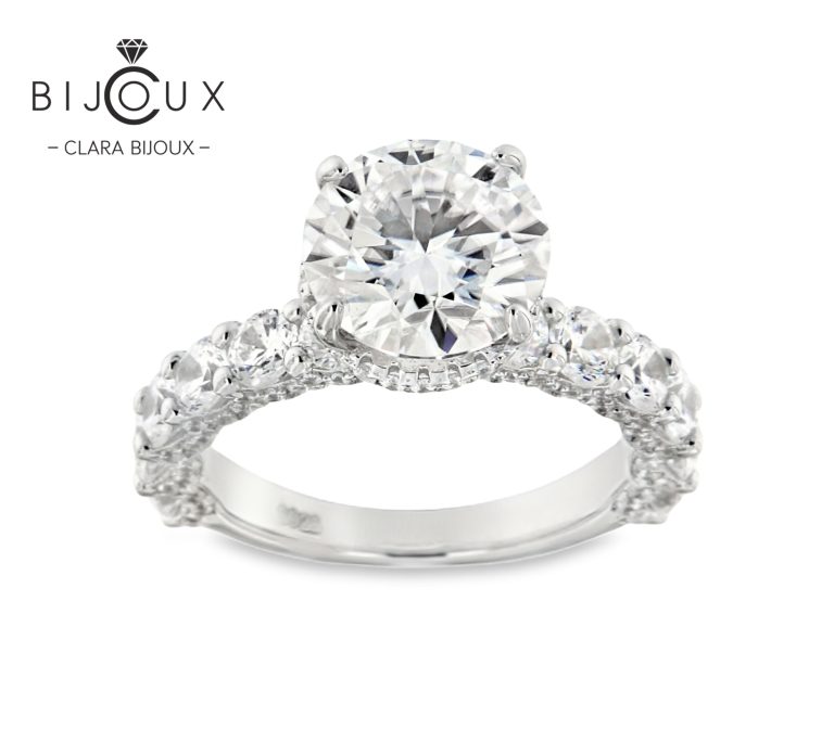 премиум сребърен пръстен с впечатляващ камък 3ct