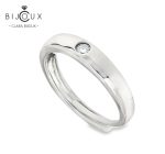 сребърна халка с мойсанит clara bijoux 0.1ct