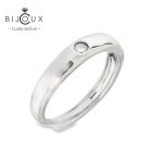 луксозна сребърна халка с мойсанит d vvs1