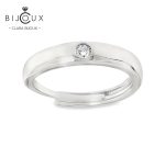 елегантен регулируем пръстен със мойсанит clara bijoux