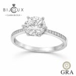 Елегантен сребърен пръстен Clara Bijoux с блестящ мойсанит