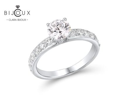 Луксозен годежен пръстен от сребро 925 Clara Bijoux