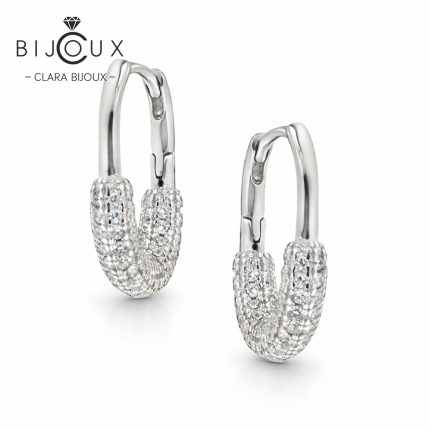 Дизайнерски сребърни обеци Clara Bijoux