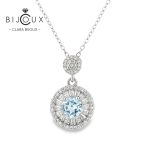 бутиково сребърно колие с естествен топаз Clara Bijoux