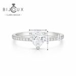 Елегантен сребърен пръстен Clara Bijoux с романтична сърцевидна форма