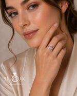 Дама със сребърен пръстен с турмалин Clara Bijoux