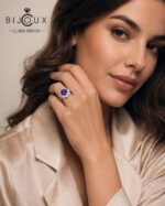 Дама със сребърен пръстен с аметист Clara Bijoux