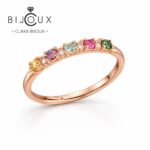 Сребърна халка с турмалин Clara Bijoux