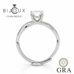 елегантен дамски пръстен с мойсанит Clara Bijoux