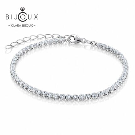 Сребърна гривна с циркони Clara Bijoux | Фин лукс